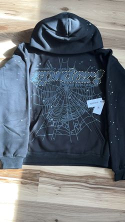 Black Rhinestone Sp5der hoodie