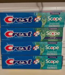 Crest toothpaste