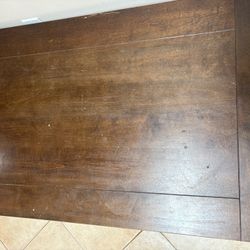 Vintage Dark Wood Coffee Table with Ornate Carvings