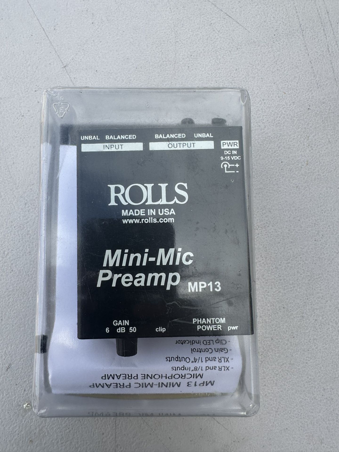 MP13 Mini-Mic Preamp