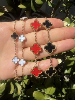 18K Gold Filled Clover Bracelet