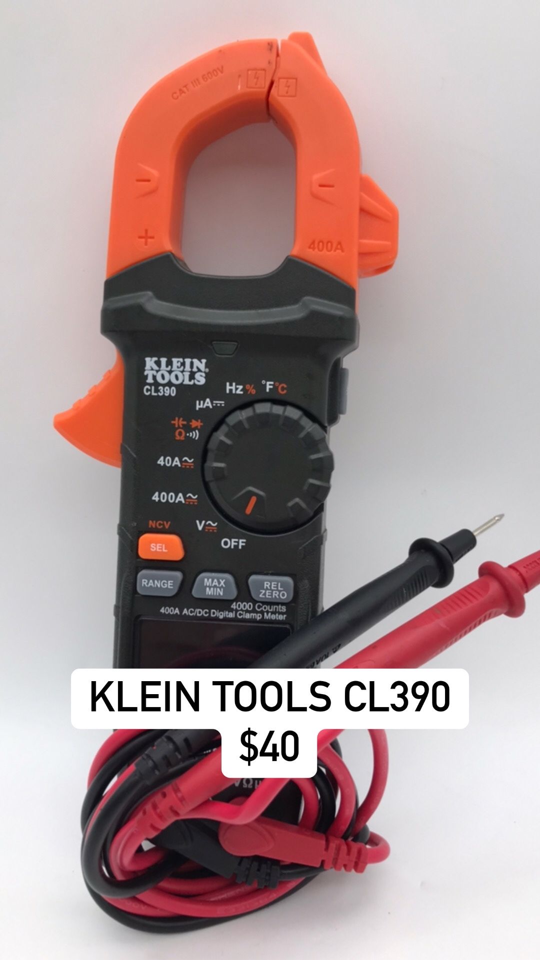 Klein Tools Cl390 Multimeter Clamp 24529 for Sale in Glendale, AZ