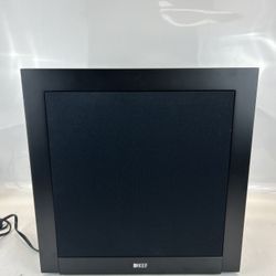 KEF T-2 Powered 10" Subwoofer – Deep Clean Bass, Slim Design, Black Finish