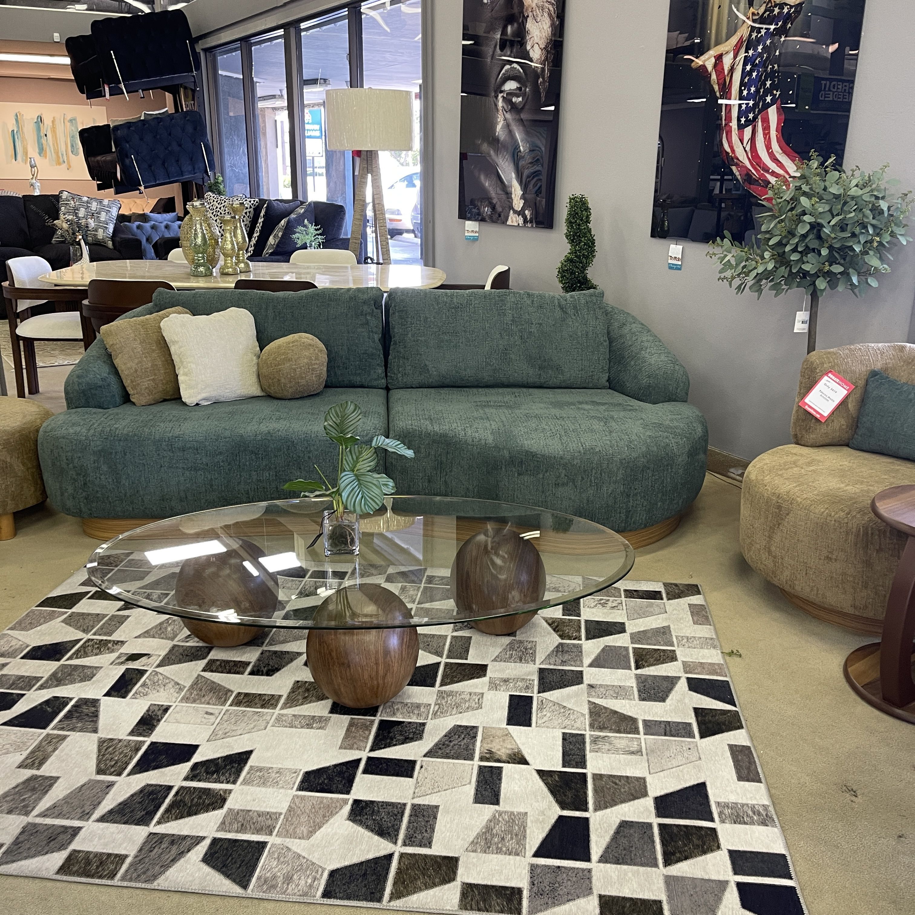 Palermo Curved 2-piece Sectional Sofa