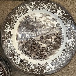 J & G Meakin Total Staffordshire Brown Stratford Stage Dinnerware