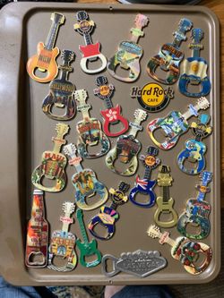 Hard rock guitar bottle openers