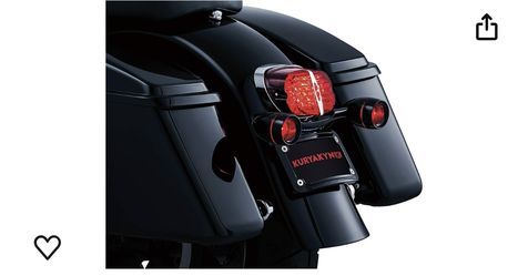 Kuryakyn 5482 Motorcycle Lighting Accessory: Deep Dish Bezel for 2000-19 Harley-Davidson Motorcycles with Bullet Turn Signal/Blinker Lights, Red Lens,