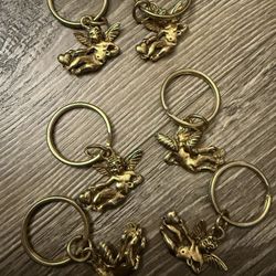 6 ANGEL KEYCHAINS 