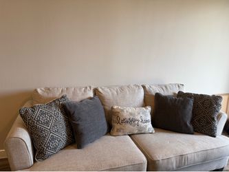 Queen Sleeper Sofa with Pull-Out Bed & Matching Loveseat
