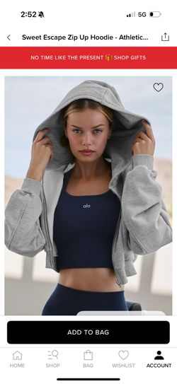 ALO - Sweet Escape Zip Up Hoodie -size S