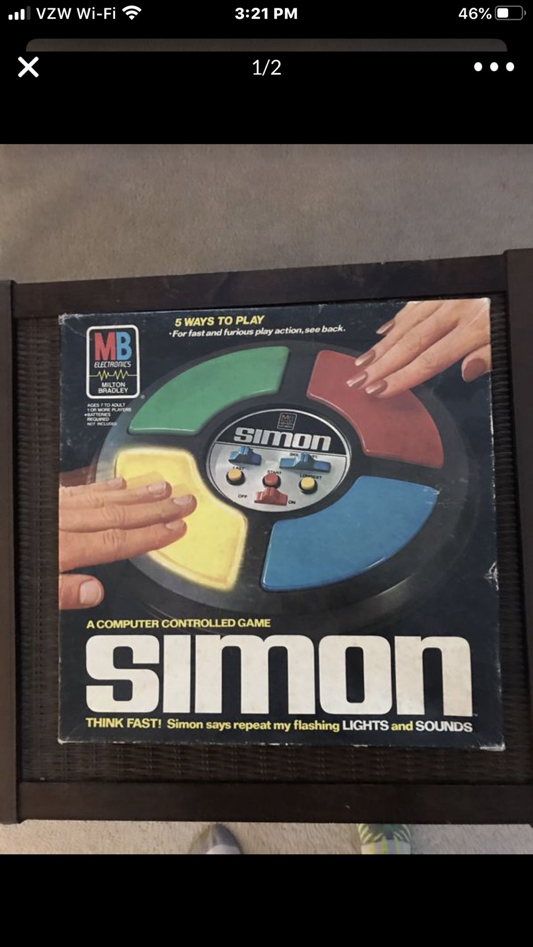Vintage 1978 Milton Bradley Simon