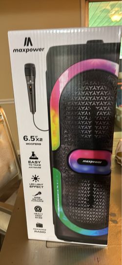 Maxpower Portable Bluetooth Party Speaker with Microphone