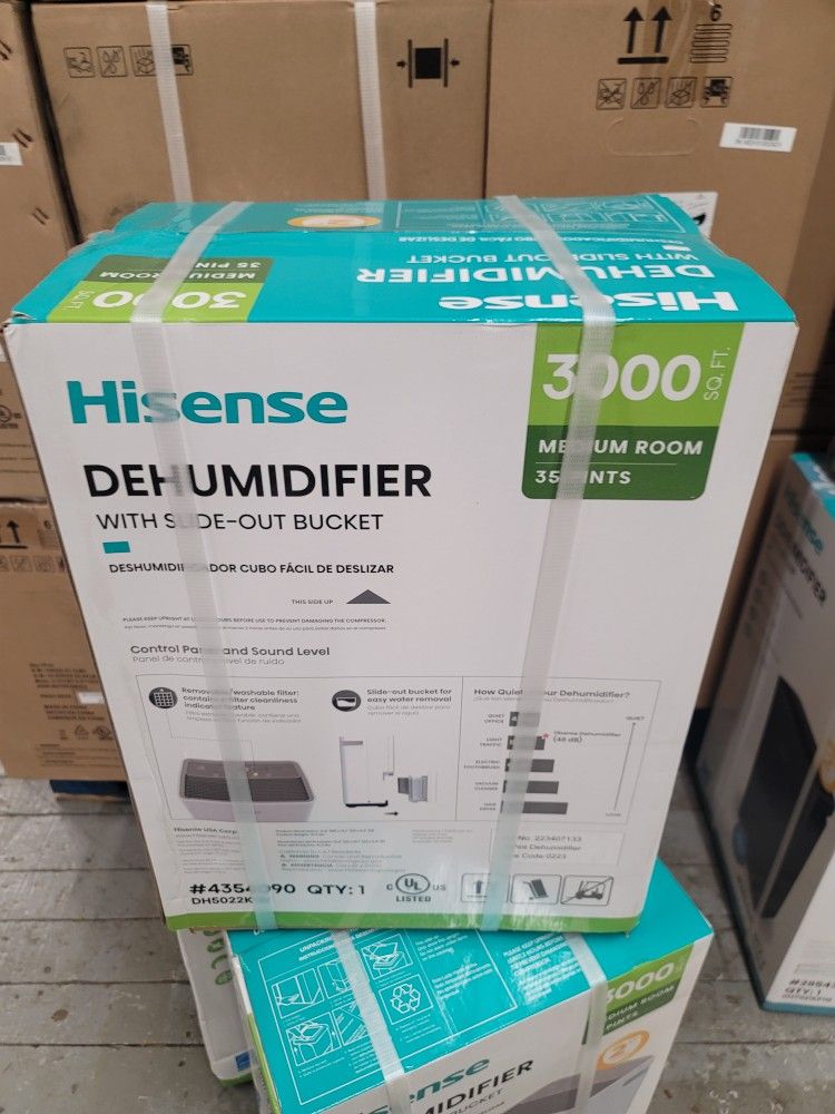 Brand New 35 Hisense Pint Dehumidifier New In The Box