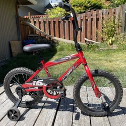 Huffy 16" Rock It Kids Bicycle, Ages 4+ Years, Removable Training Wheels