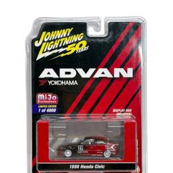 🔥Johnny Lightning 1998 Honda Civic Advan MiJo Exclusive 🔥 Limited 1/4800 JDM