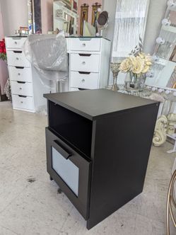 Nightstand black color