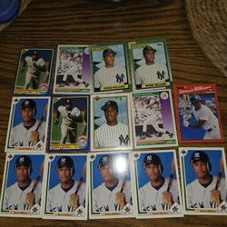 14 Bernie Williams Baseball Rookie Cards