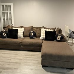Brown Sectional Couch 