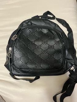 mini black backpack