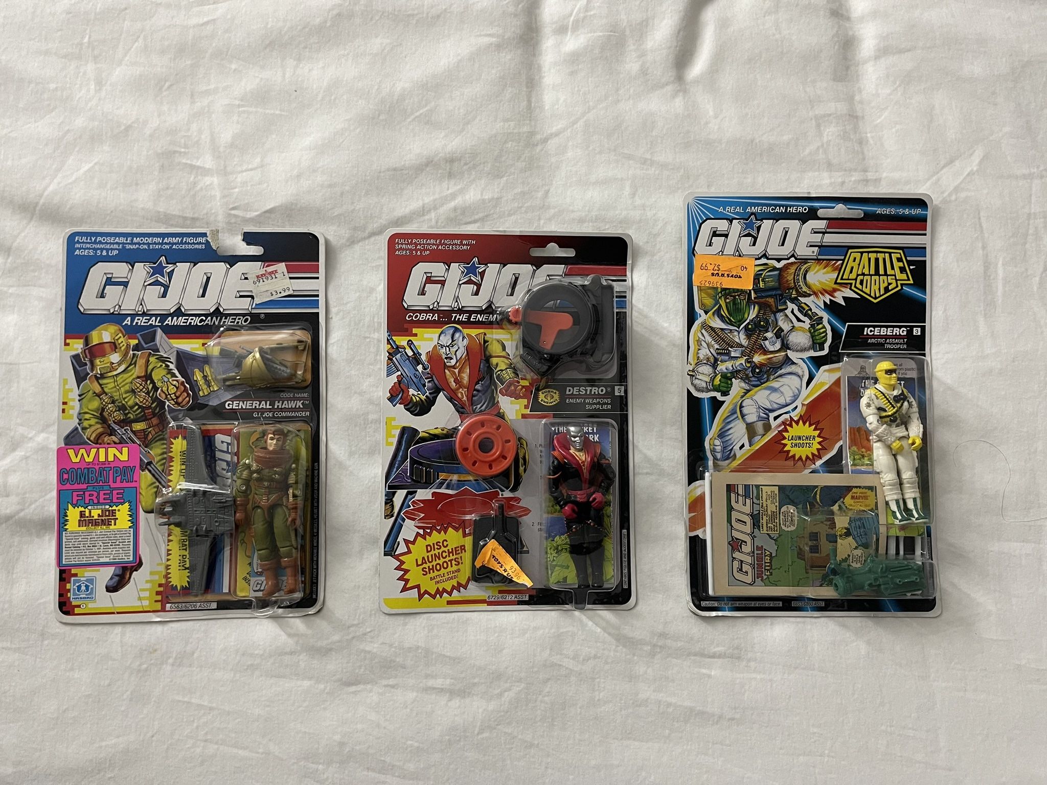 GI Joes Action Figures Destro,Iceburg,General Hawk