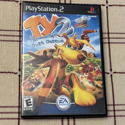 Ty the Tasmanian Tiger 2 Bush Rescue PS2 PlayStation 2 (NO MANUAL)