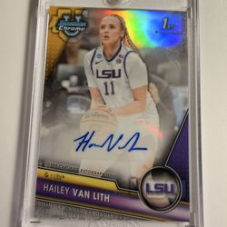 2023-24 Bowman U Chrome Hailey Van Lith Auto Refractor RC 008/250