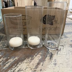 Hurricane Vase & Candle