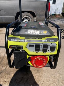 RYOBI 6,500-Watt Gasoline Powered Portable Generator with CO Shutdown Sensor
