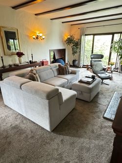 Couch - 3 Piece L-Shaped Sectional Sleeper with Storage