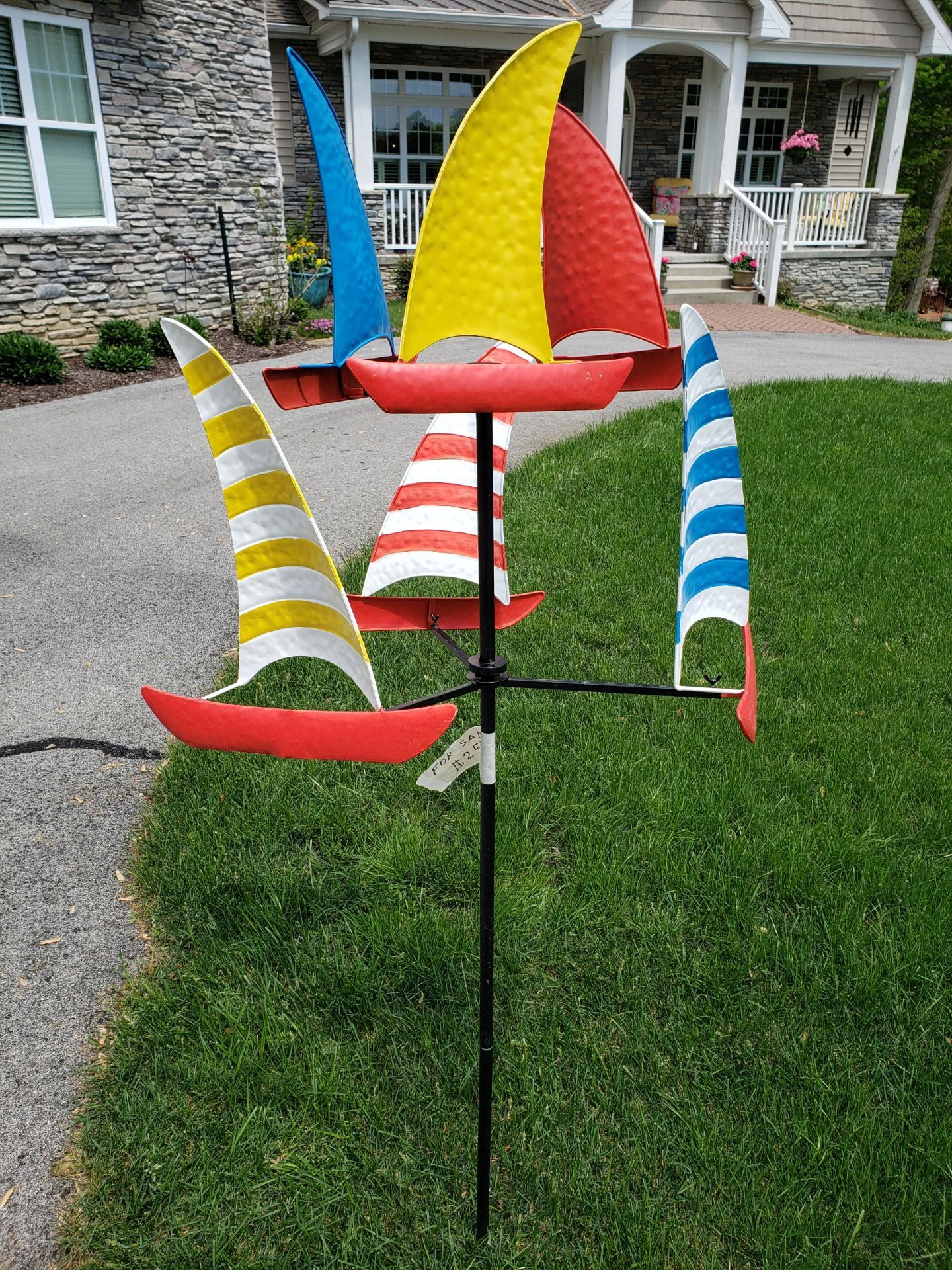 Beautiful New Art Piece Sailboat Wind sculpture