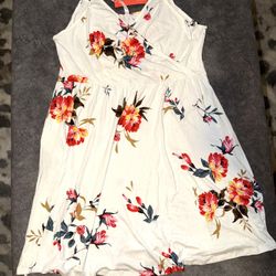 Floral Spaghetti Strap Dress Size 2XL