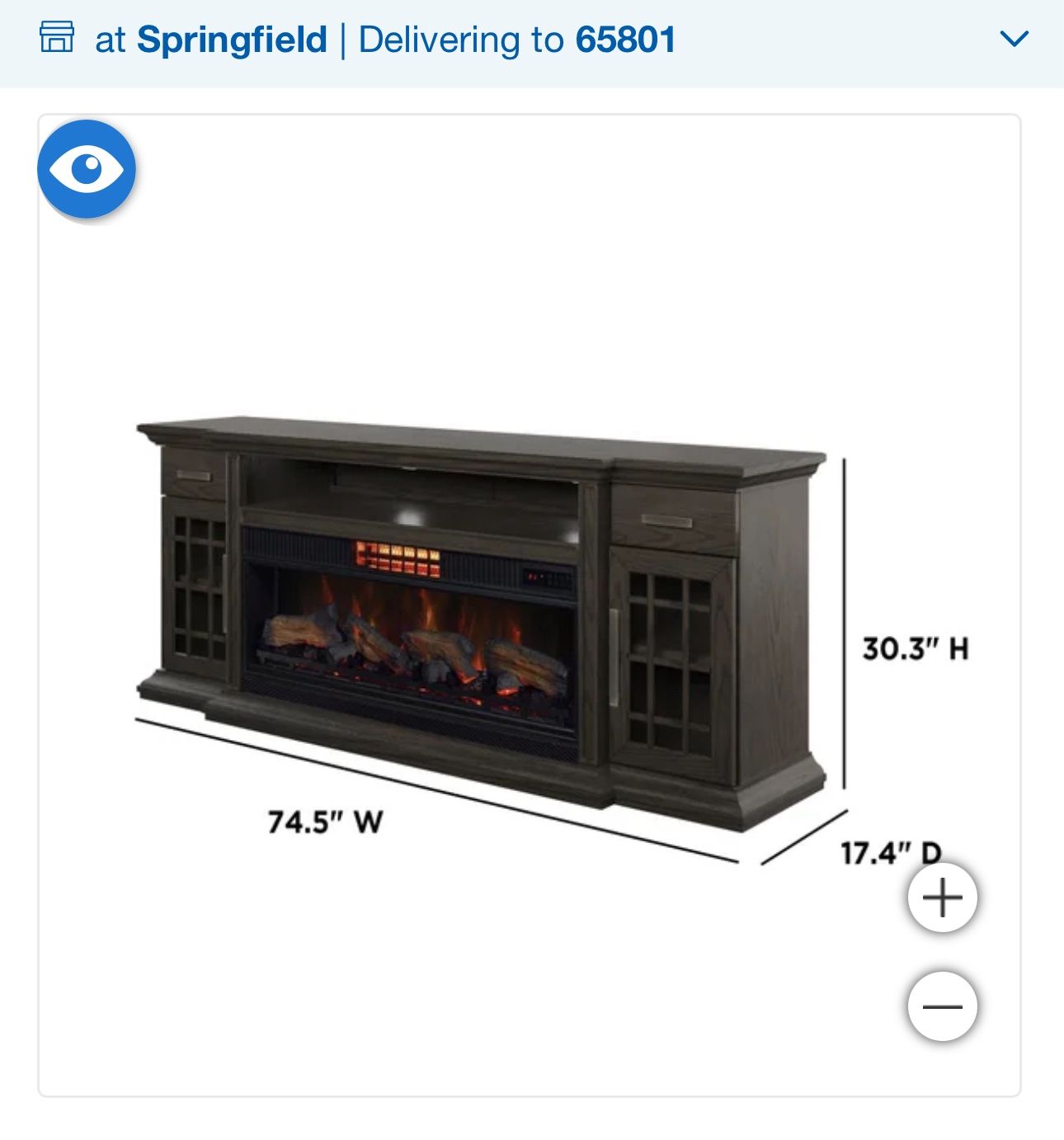 Tv Console With Electric Fireplace