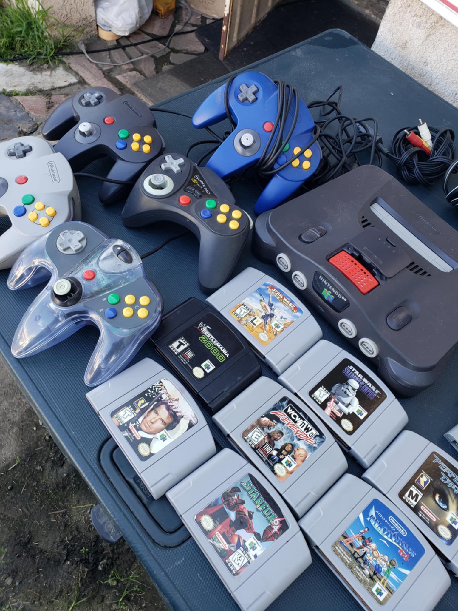 Nintendo N64 N 64 With No Red Graphics Card. Just 1 Control & 0 Games $150!. $30! Per Game. $25 Per control. $50 red Graphics. $30! Rumble packed. All
