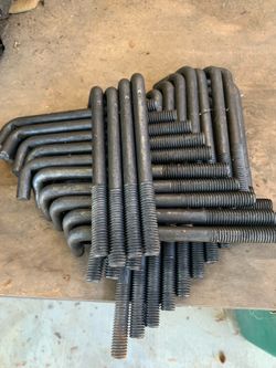 1/2 x 6 L-Anchor Bolts (44) - Plain