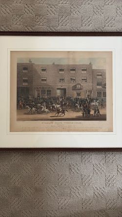 St Albans Steeplechase Print 26 x 22 Inches