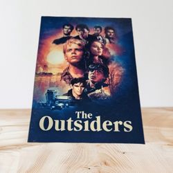 The Outsiders Movie Poster On 4" x 6" Metal Print 