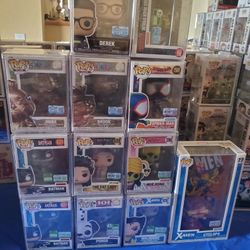Assorted Funko Pops Limited Edition, ECCC, And More Grails