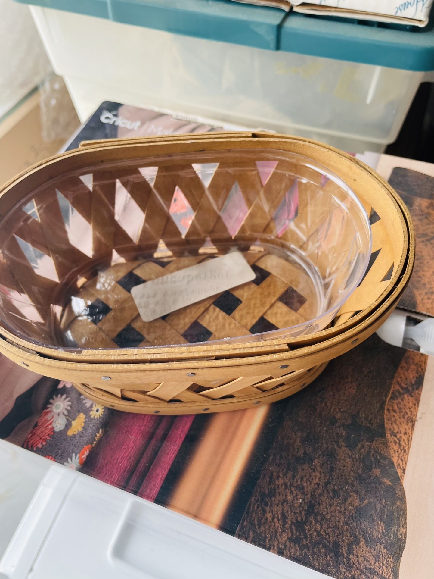 Longaberger Clothes Pin Booking Basket 