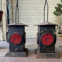 Antique German Railroad Lamps 