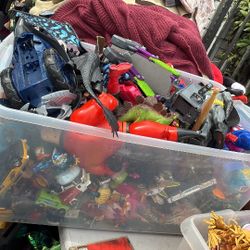 3 Full Bins Of Toys 