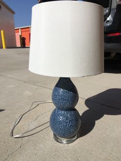 Coastal blue lamp