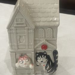 Vintage Takahashi Bank - Tom Cat - San Francisco - Hand Painted - Vintage Ceramic Bank - Ceramic House