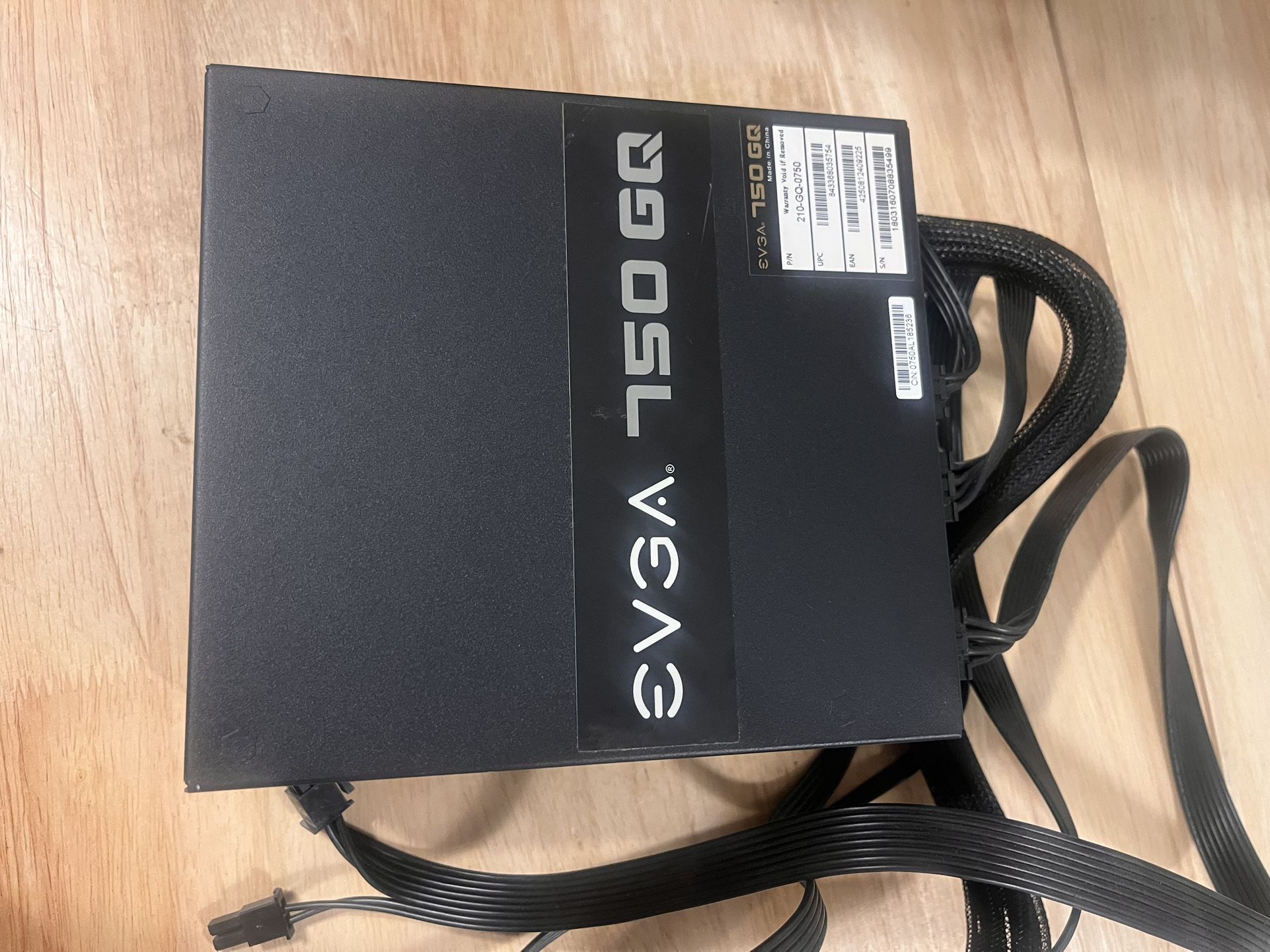 EVGA 750 GQ 750W Power Supply with modular cables