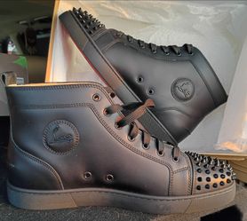 Christian Louboutin Lou Spikes High Top Sneakers Sz 46 (US 13) - Box, Receipt, Dust Bags