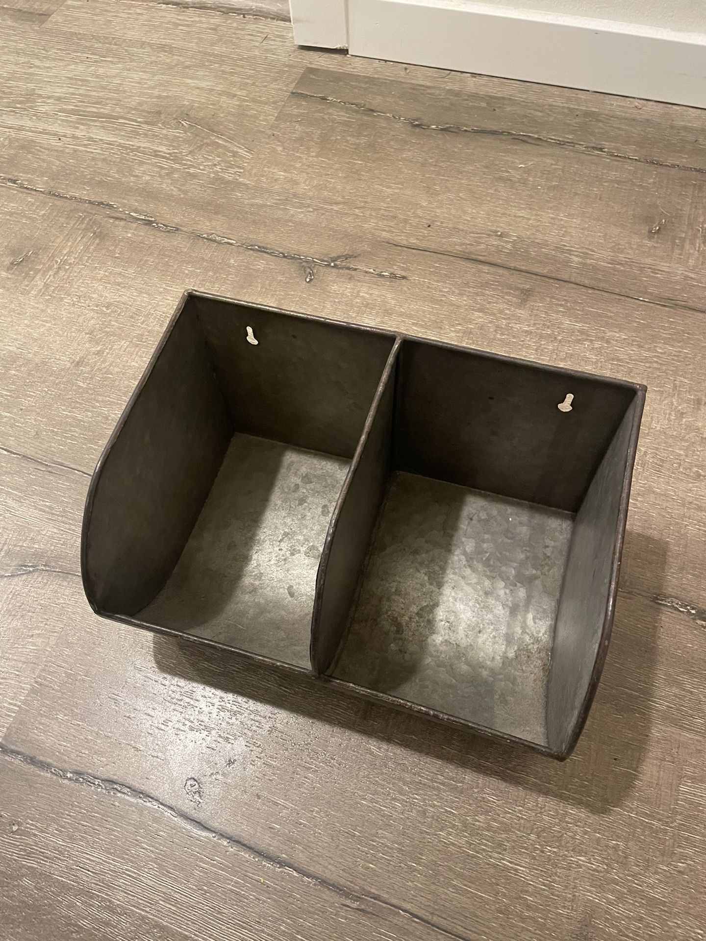 Galvanized Metal Wall Organizer