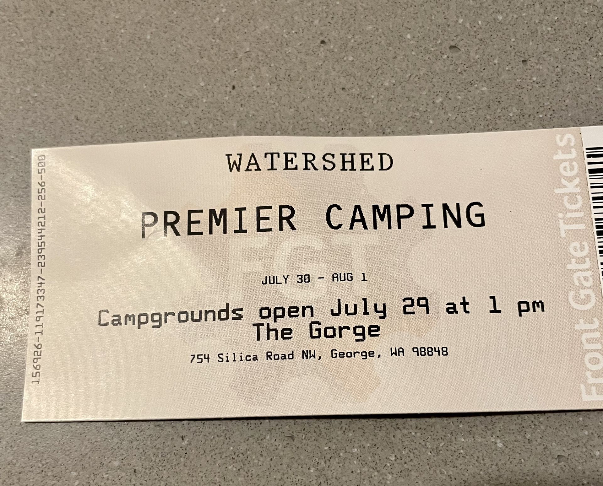 Watershed 2021 Premier Camping Pass