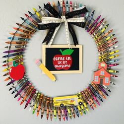 Personalized Teacher Wreath