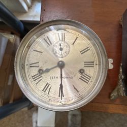 Antique Hanging Wall Clock As Is