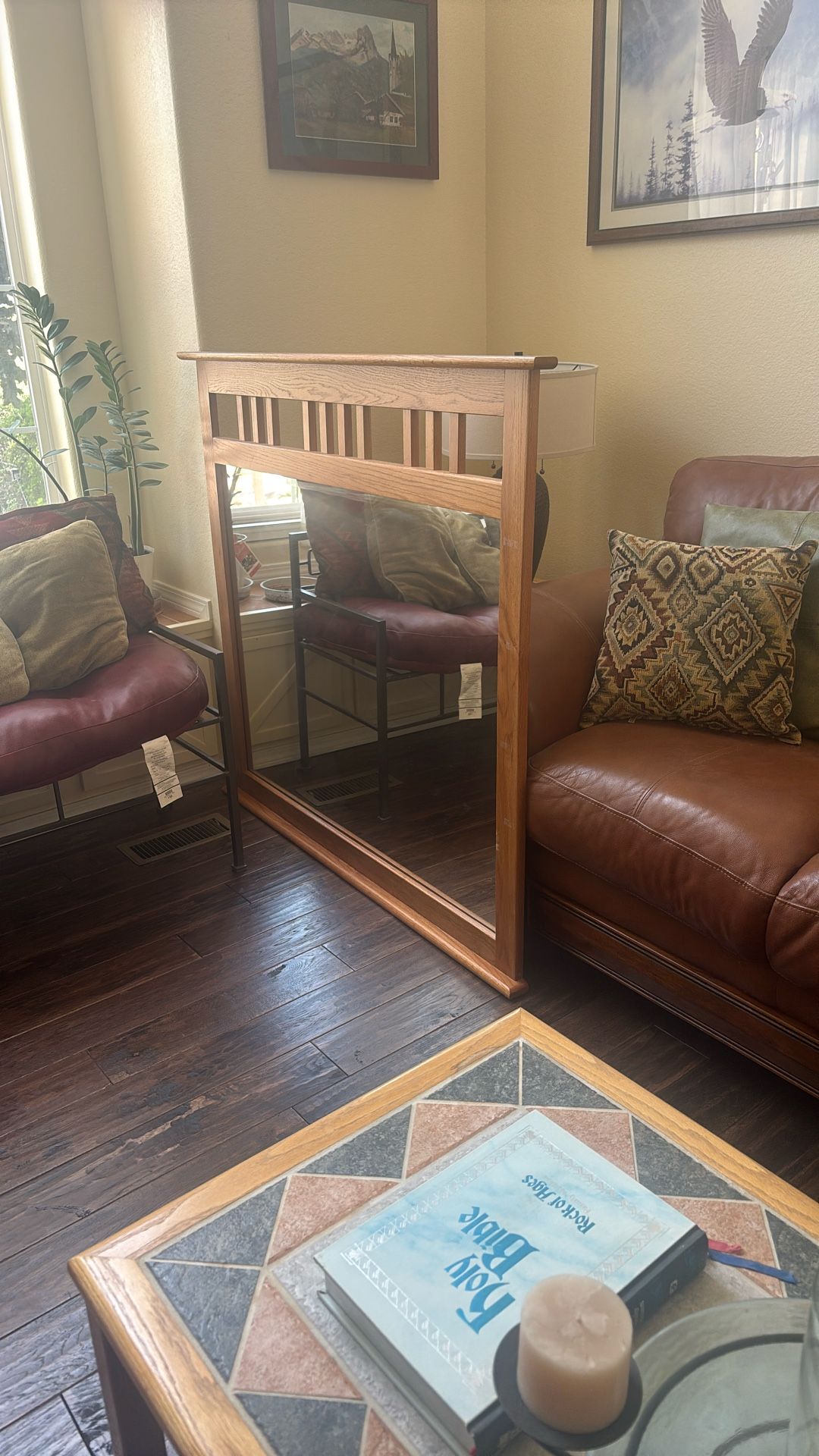 Oak Framed Mirror