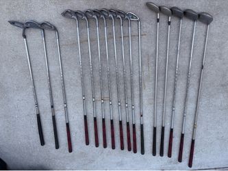 Golf clubs , new balls, and bag /OBO